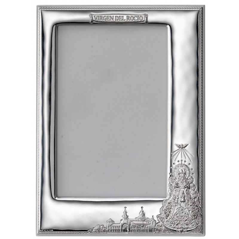 Marco fotos personalizado 9x13 v. rocio trasera blanca