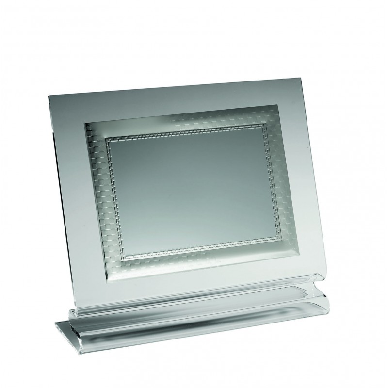 Placa metacrilato 26x27 aluminio 15.7x10.7