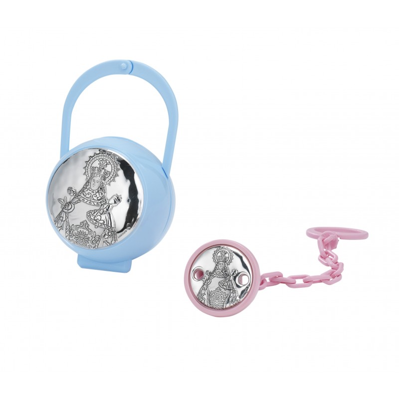 Set p.chupetespinza virgen covadonga rosa