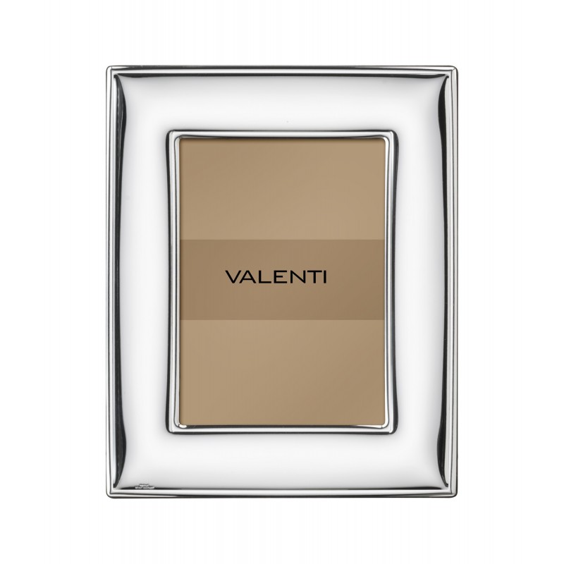 Marco fotos personalizado brillo 15x20 plata bilaminada