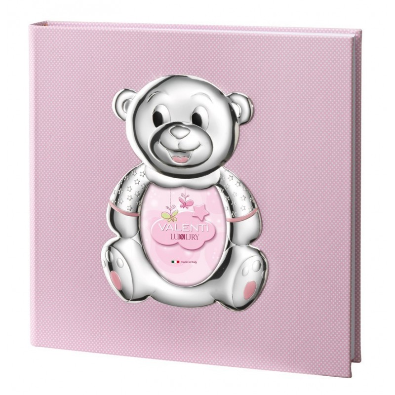 Album 30x30 rosa marco fotos personalizado ext. oso