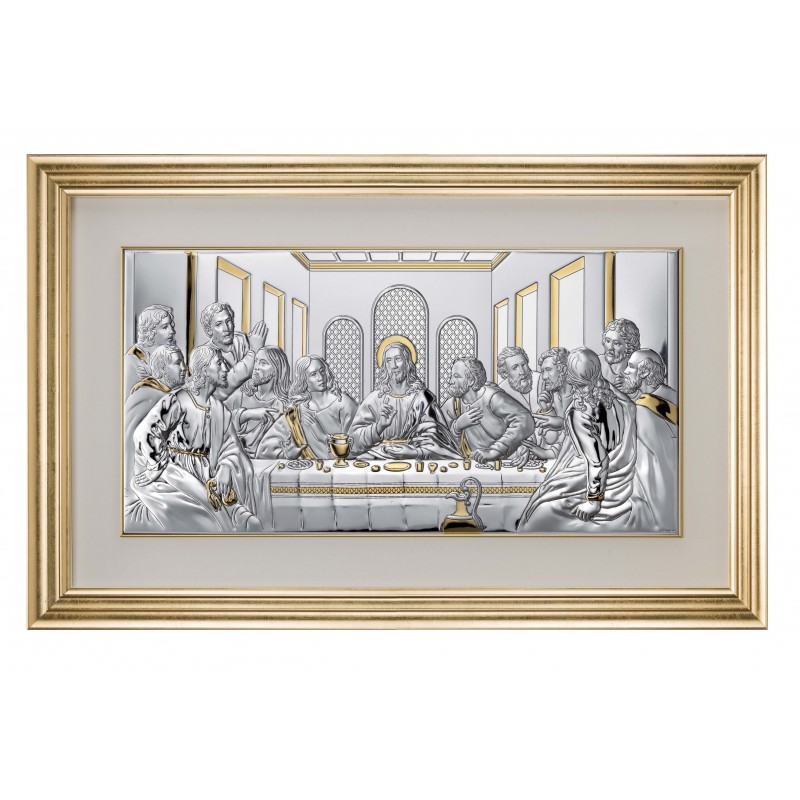 Cuadro ultima cena detalles dorado 68.5x43