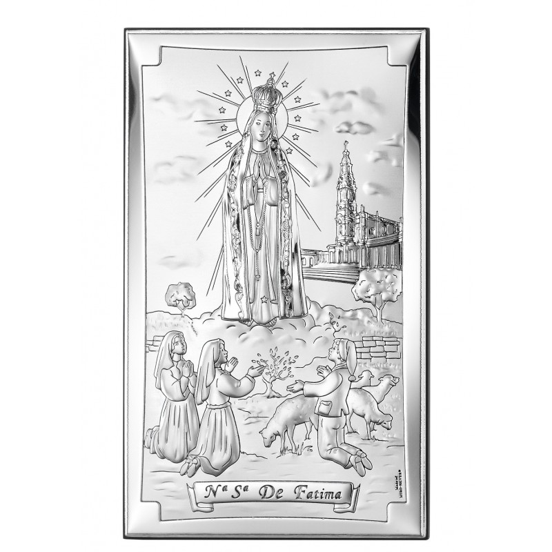Icono virgen de fatima 6.5x11cms