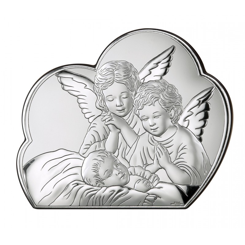 Icono angel custodio 14.8x12