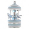 Carrousel musical caballos luz celeste 9x15