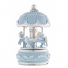 Carrousel musical caballos celeste 10x18