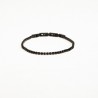 Pulsera brillantes caballero negra