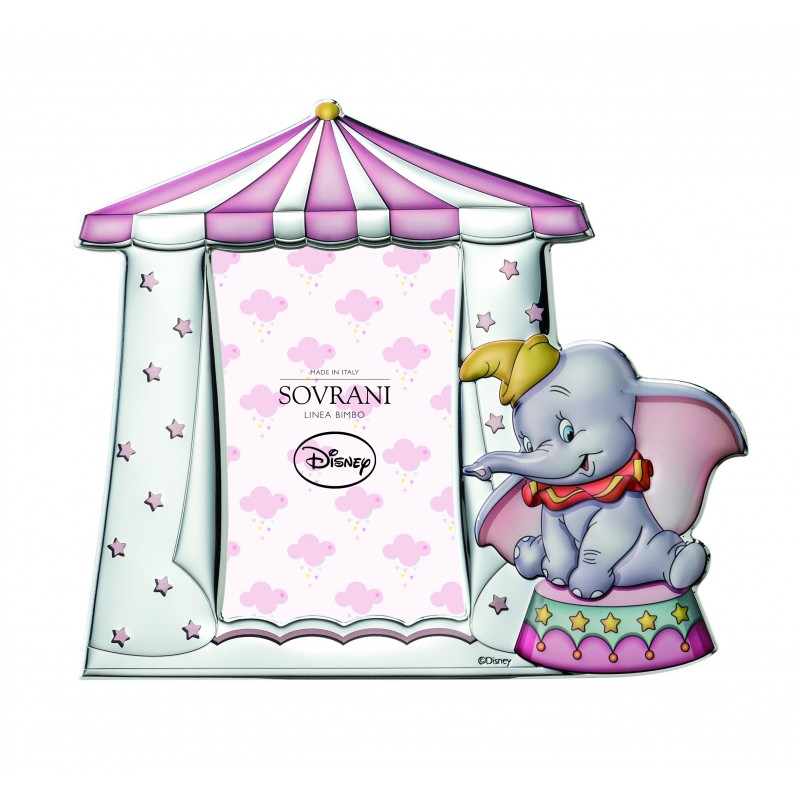 Marco fotos personalizado dumbo rosa 10x15 25x22