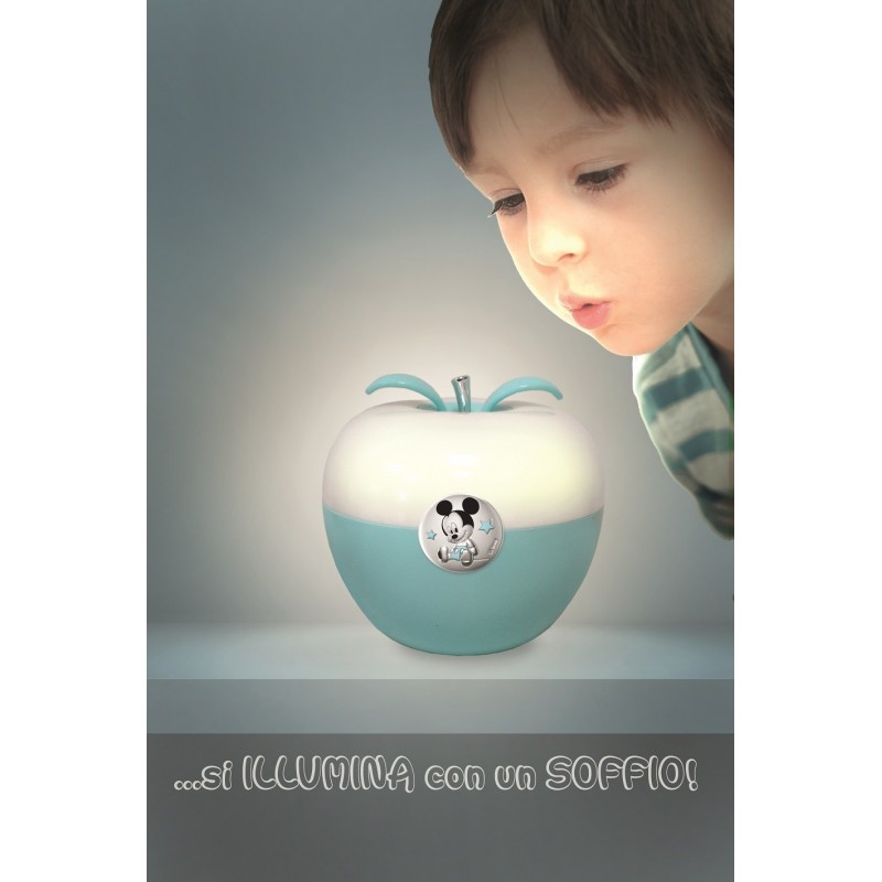 Luz nocturna mickey mouse 11.5cms celeste