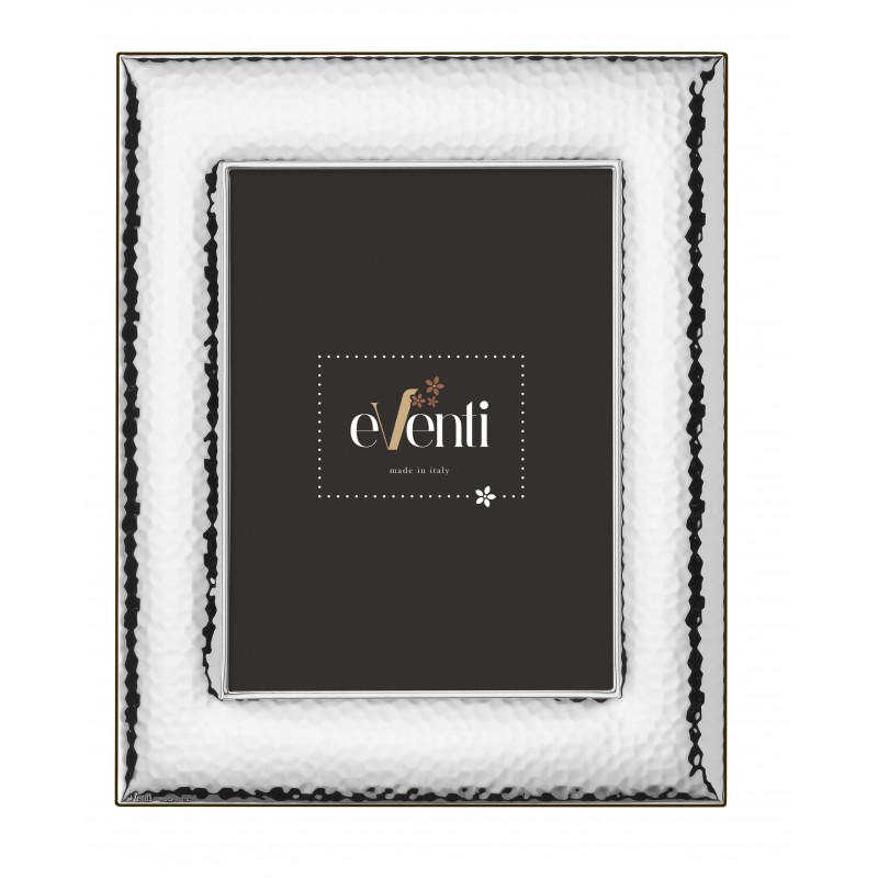 Marco fotos personalizado drops 13x18 plata bilaminada