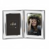 Marco fotos personalizado doble cloves 10x15 plata bilaminada