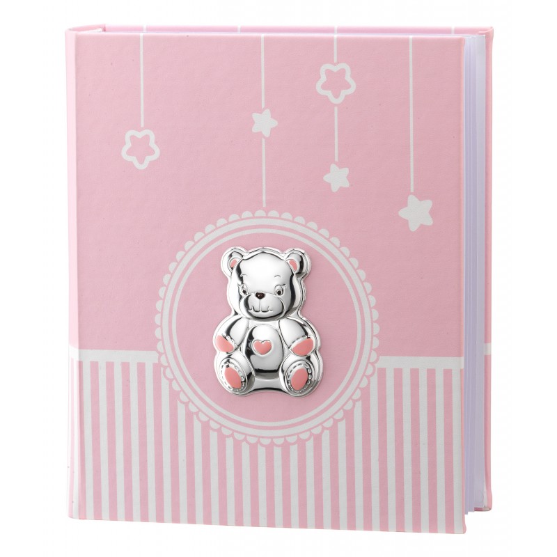 Album oso corazón 20x25 celeste