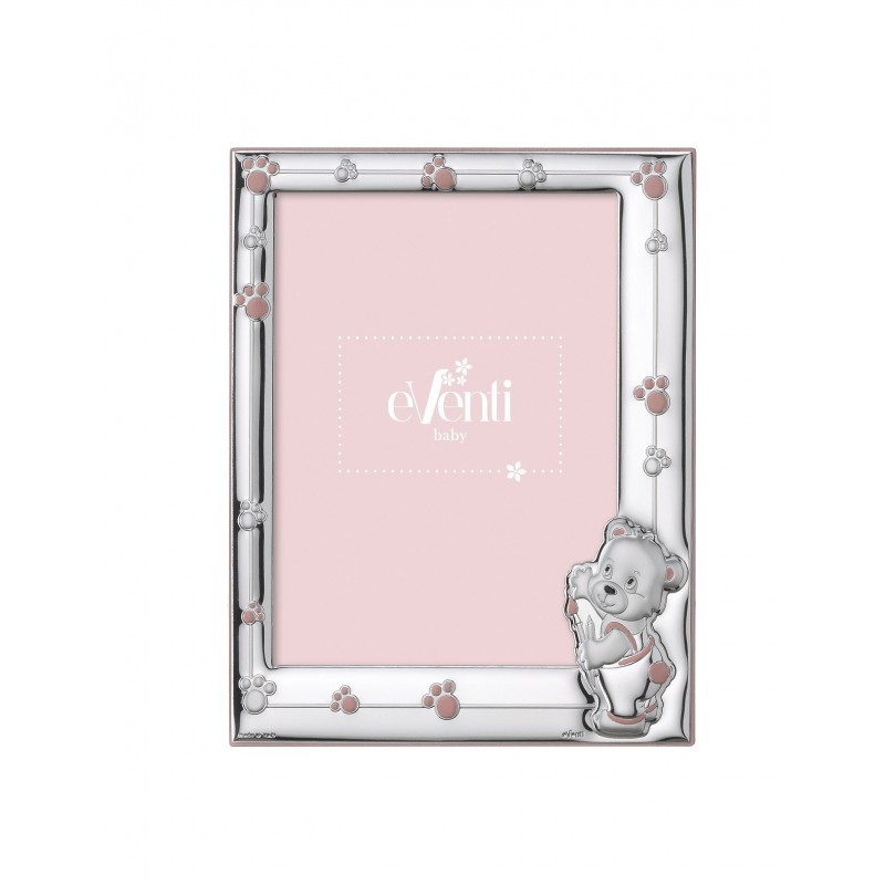 Marco fotos personalizado oso pintor rosa 15x20