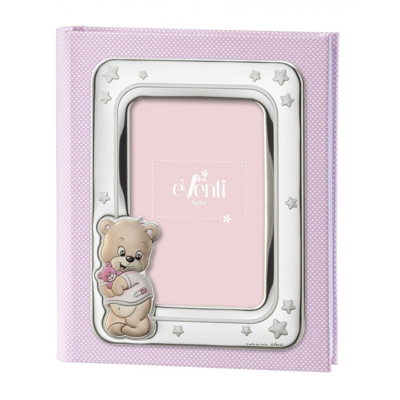 Album marco fotos personalizado ext. oso-osito 20x25 rosa