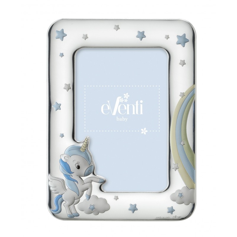 Marco fotos personalizado unicornio 10x15 rosa