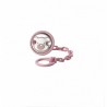 Pinza chupetes oso celeste con plata