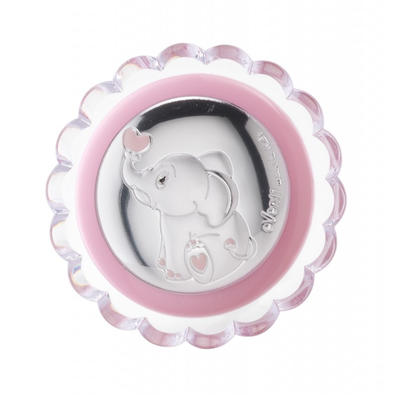 Luz nocturna elefante corazon rosa