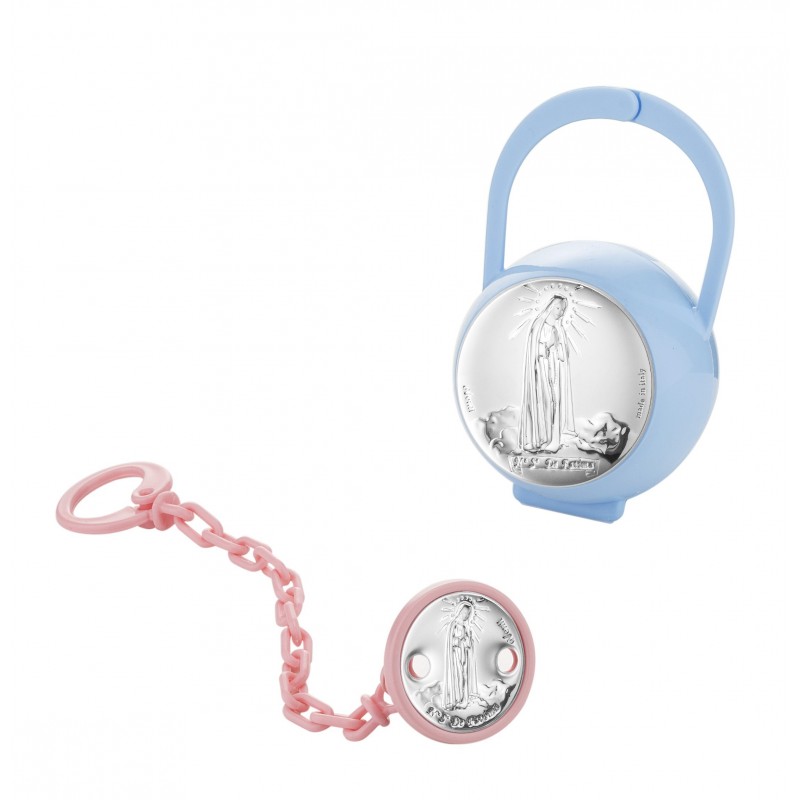 Set pinza porta chupete v. fatima celeste