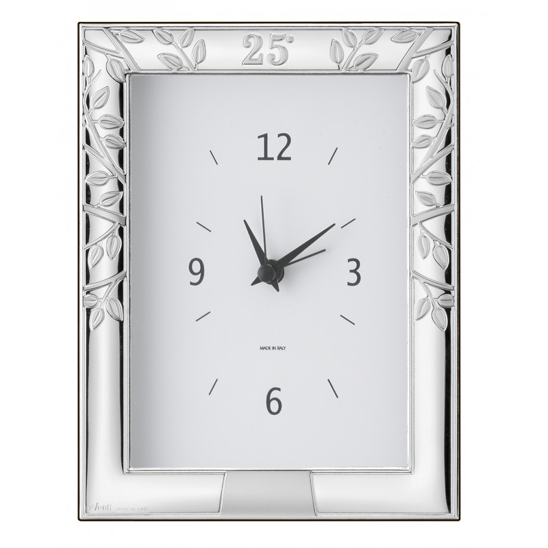 Reloj 25 aniversario 9x13 personalizado para bodas plata