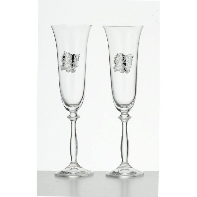 Copas 25 aniversario personalizadas bodas plata