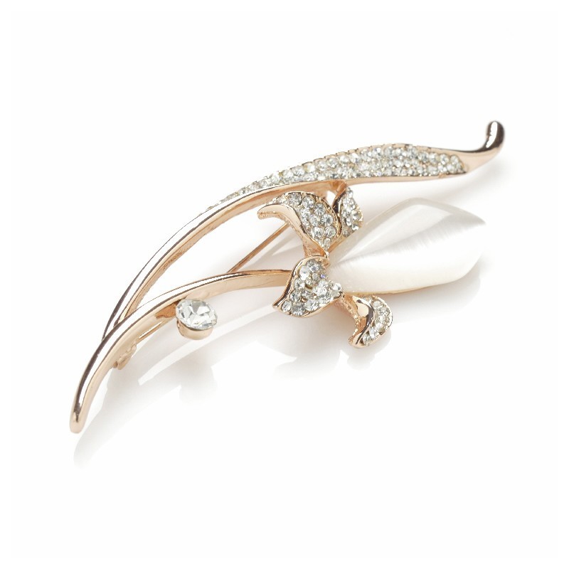 Broche lirio rosa