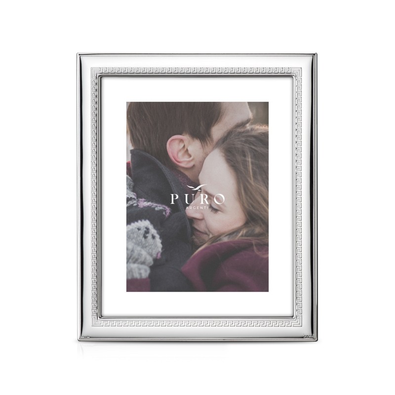 Marco fotos personalizado gredi 9x13 greca plata bilaminada