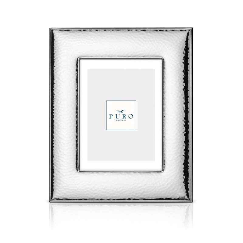 Marco fotos personalizado kuma 13x18 plata bilaminada