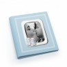 Album patucos 20x25 marco fotos personalizado exterior celeste