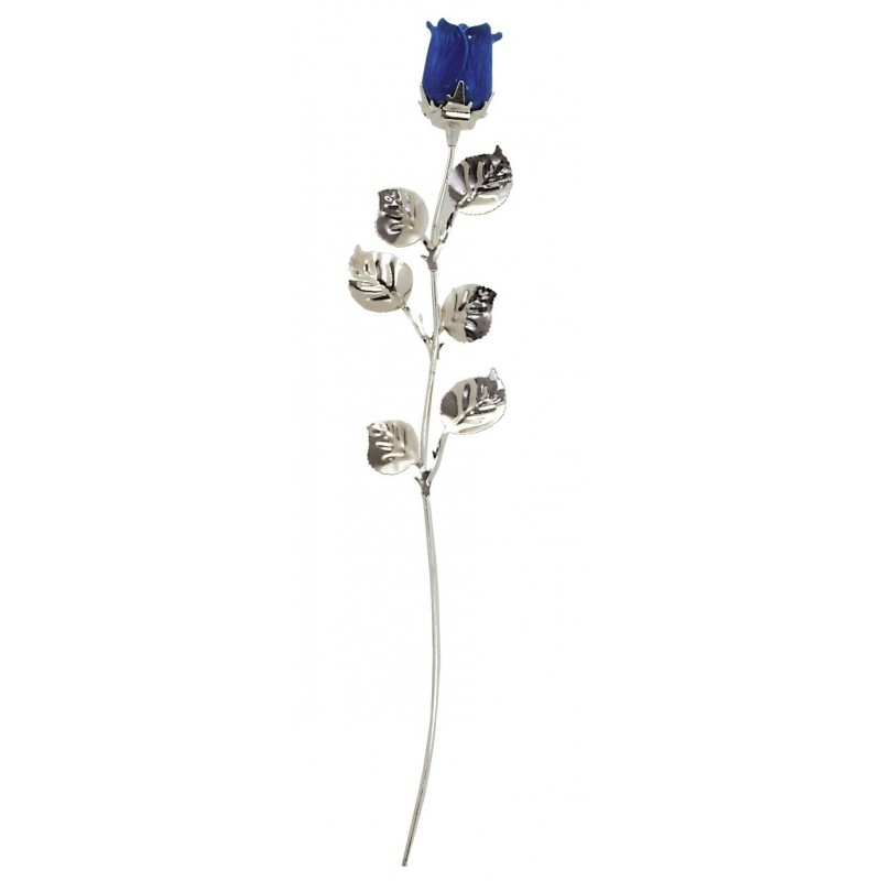 ROSA AZUL TALLO LARGO 30 CMS