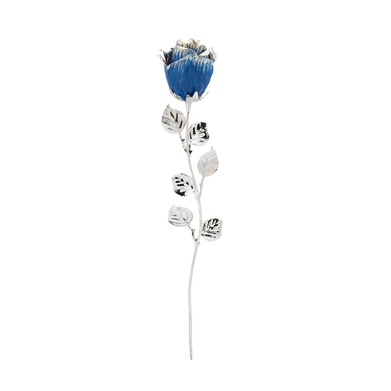 ROSA AZUL BLANCA 33 CMS