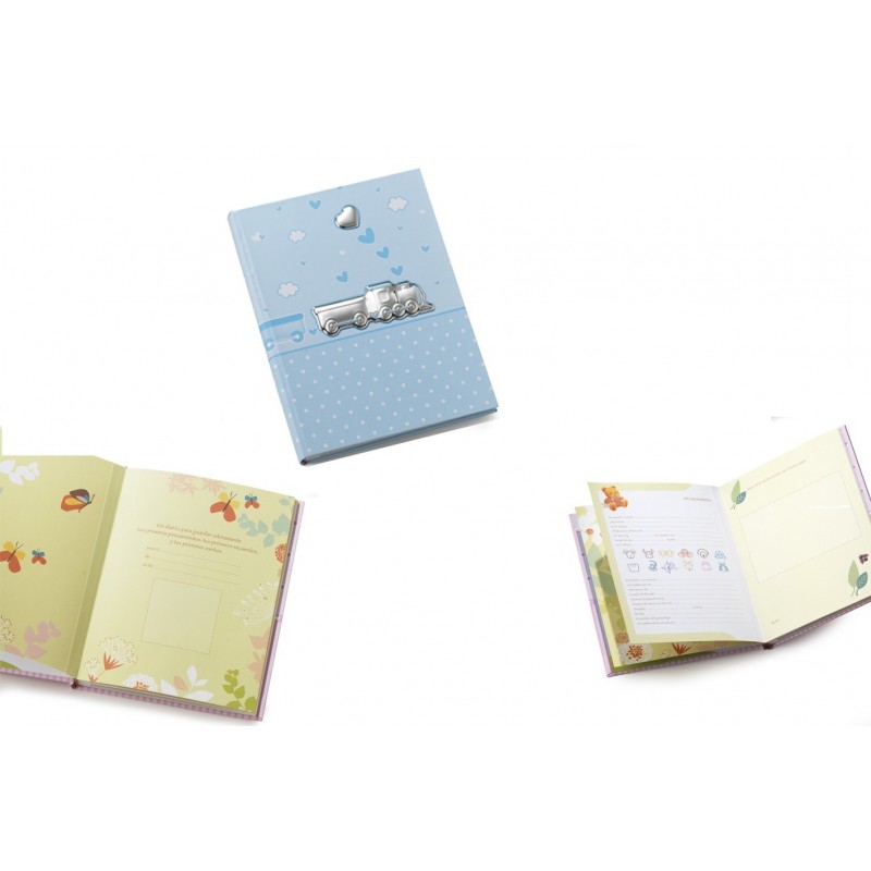 DIARIO RECIEN NACIDO ROSA TREN 20X26