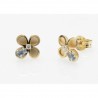 Pendientes flor azul
