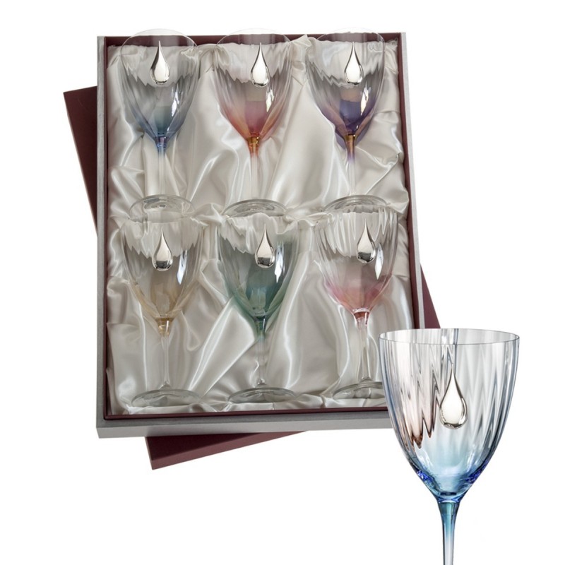 ESTUCHE 6 COPAS VINO COLOR 400ML