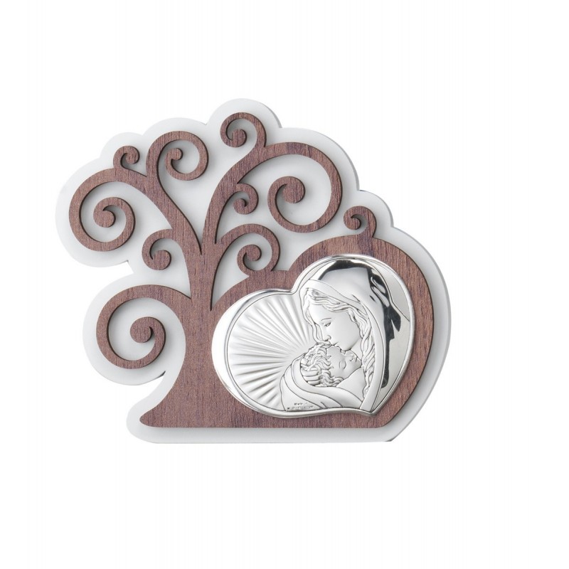 ADORNO ARBOL DE LA VIRDA VIRGEN C/NIÑO 15X13