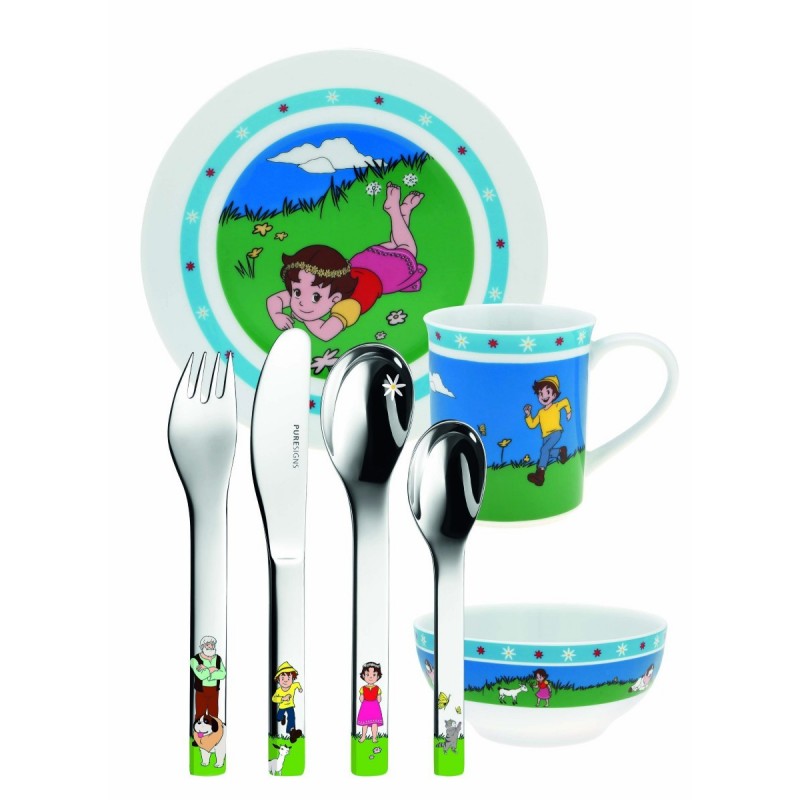 SET VAJILLA Y CUBIERTOS HEIDI 7PCS