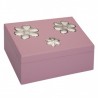 JOYERO ROSA MUSICAL 20X13X10 C/FLORES