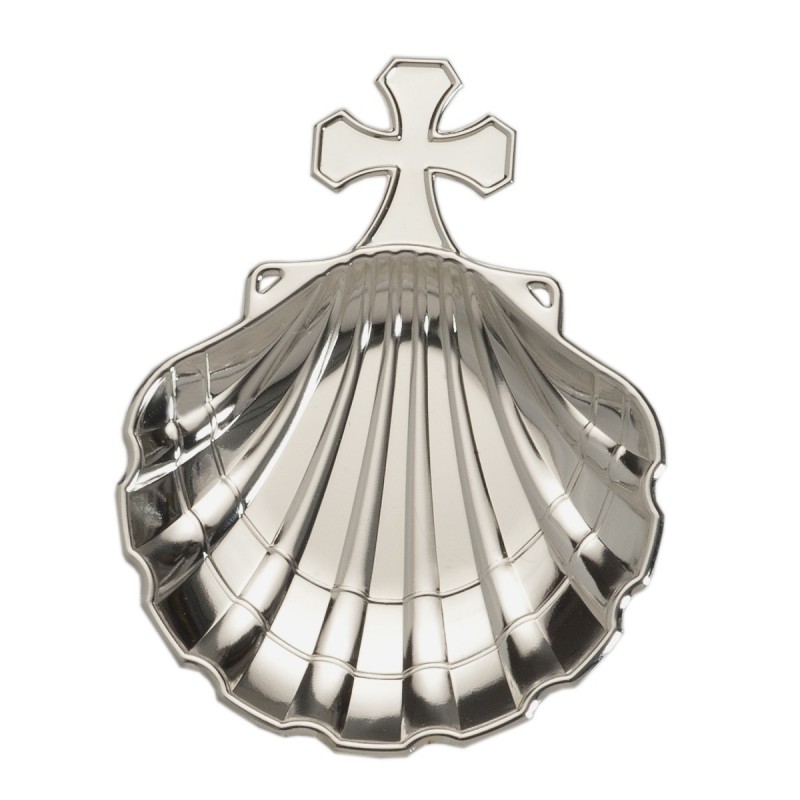 CONCHA METAL PLATEADO CRUZ