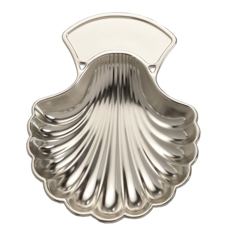 CONCHA METAL PLATEADO GRABAR