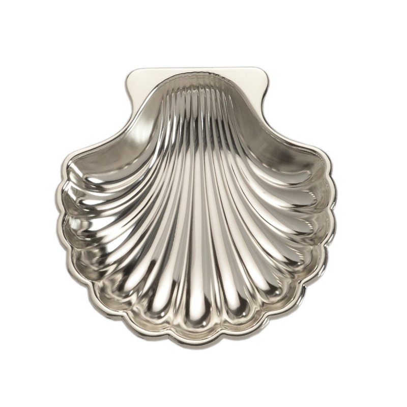 CONCHA METAL PLATEADO