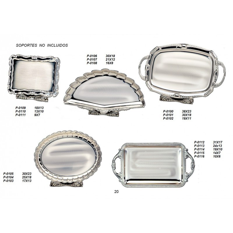 BANDEJA PLAT. 21x12,5