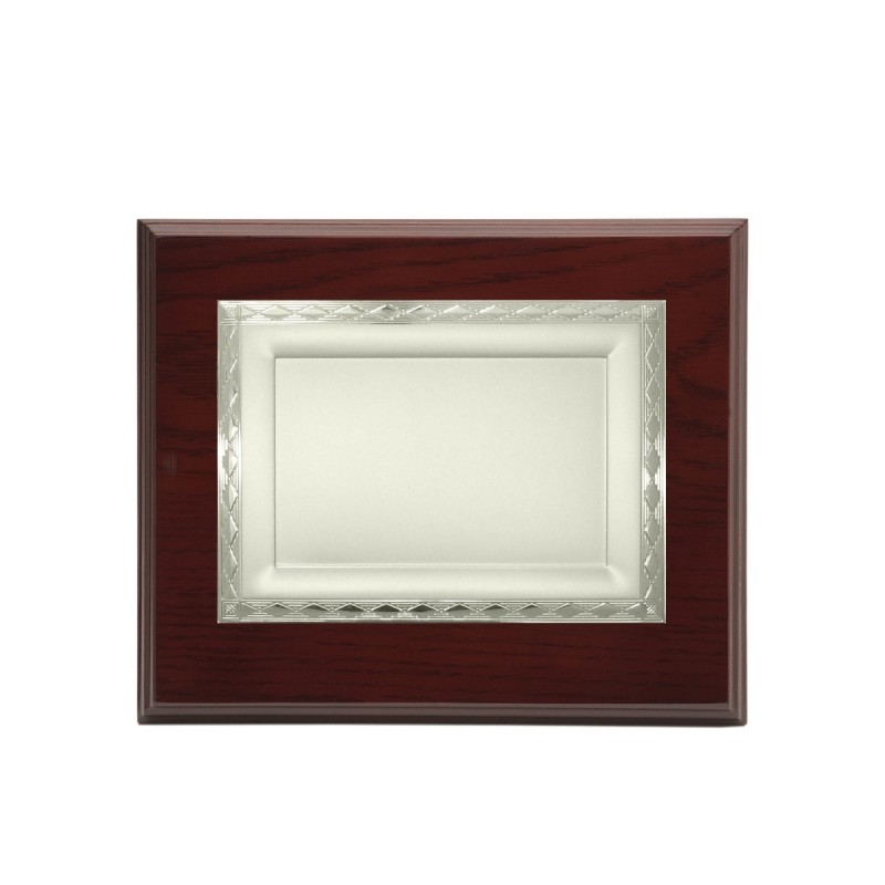 PLACHA PLATEADA MADERA 29X23 CHAPA 20X15