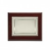 PLACA PLATEADA MADERA 29X23 CHAPA 20X15