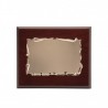 PLACA COLOR ORO ROSADO MADERA 23X19 CHAPA 19X13