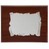 PLACA 23X19 ALUM.PERGAM. 16X12 MADERA LUJO P-1677