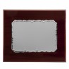 PLACA 29X23 CHAPA ALUM. 20X15 MADERA LUJO P-1691