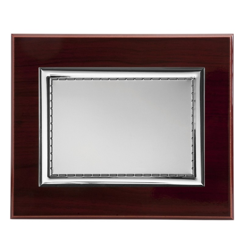 **PLACA 29X23 PLACA ALUM. PLAT. 20X15