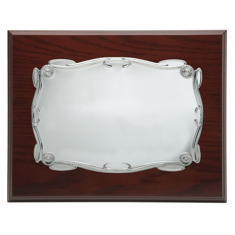 PLACA23X19 ALUMINIO PLATEADO CHAPA 20X15 P-0445