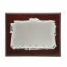 PLACA  PLATEADA MADERA 17X13 CHAPA 10X7 P-1251