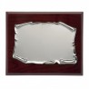 PLACA PLATEADA MADERA 21X17 CHAPA 14X9 P-1261