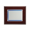 PLACA 23X19 ALUM PLAT. 16X12 MADERA LUJO P-0413